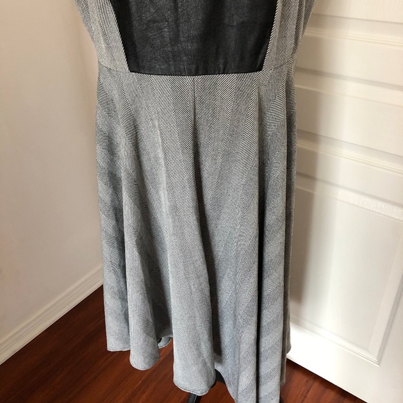 *SOLD* Lane Bryant Gray Black High Low Dress 20 - Picture 3 of 7